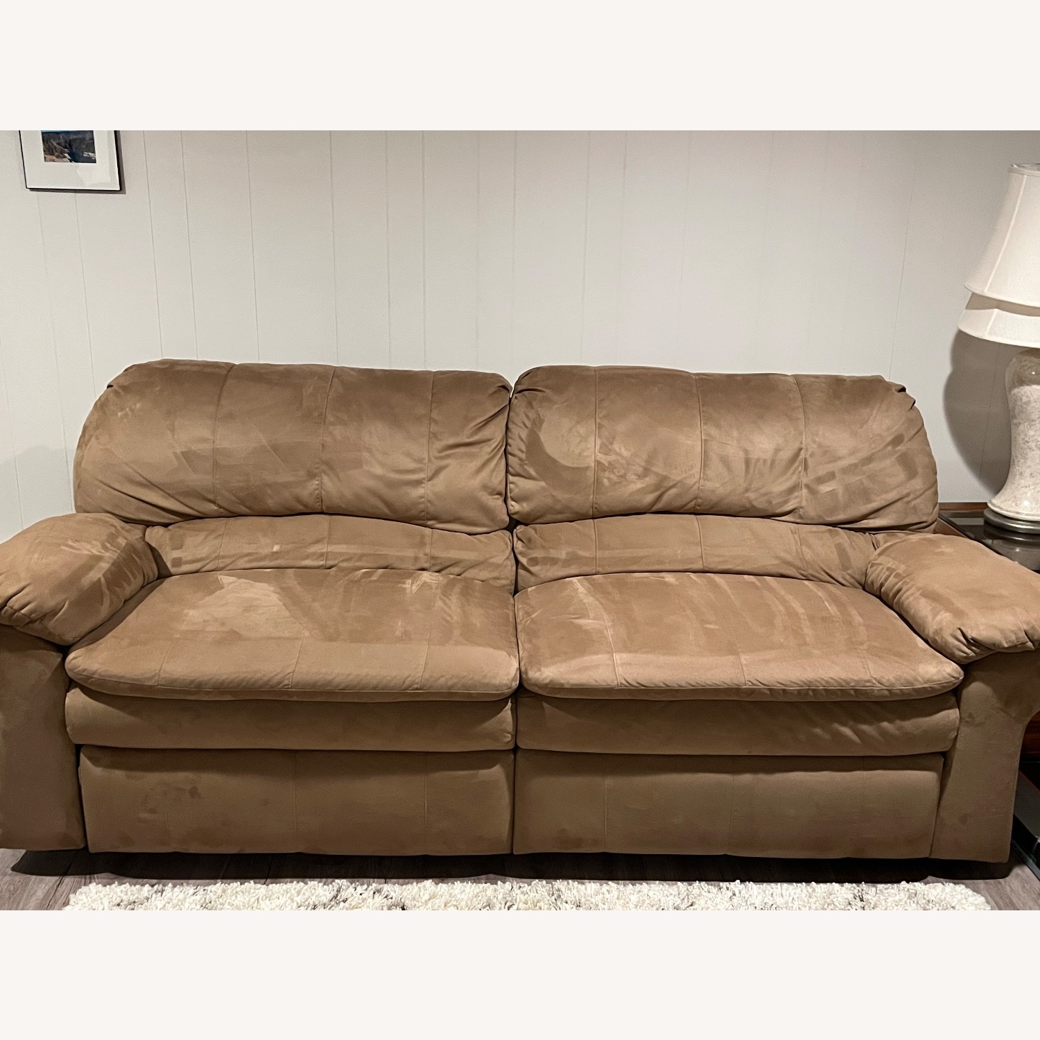 Light Brown 3+ Seater Reclining Sofa - image-6