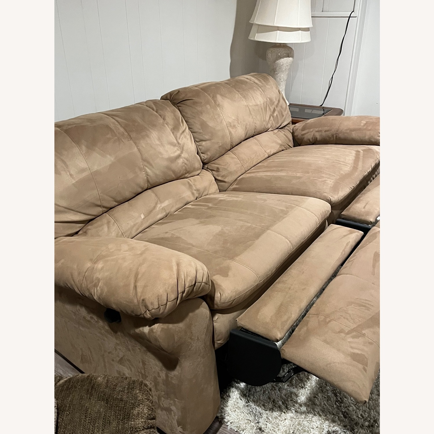 Light Brown 3+ Seater Reclining Sofa - image-4