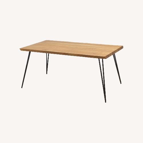 Used From The Source Dark Brown Dining Table for sale on AptDeco