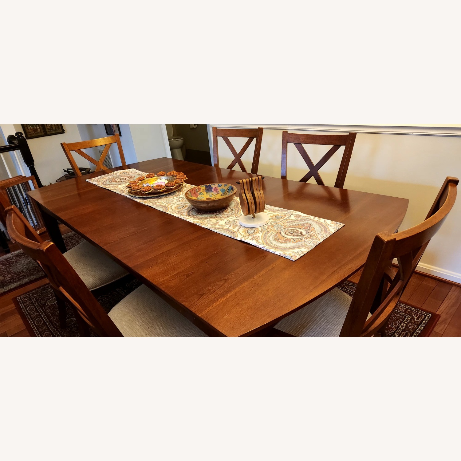 Bassett Dark Brown Wood Dining Set - image-1