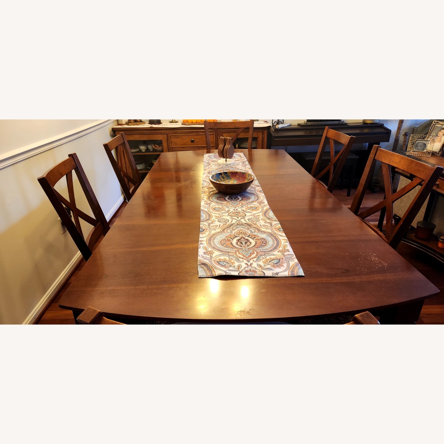 Bassett Dark Brown Wood Dining Set - image-2