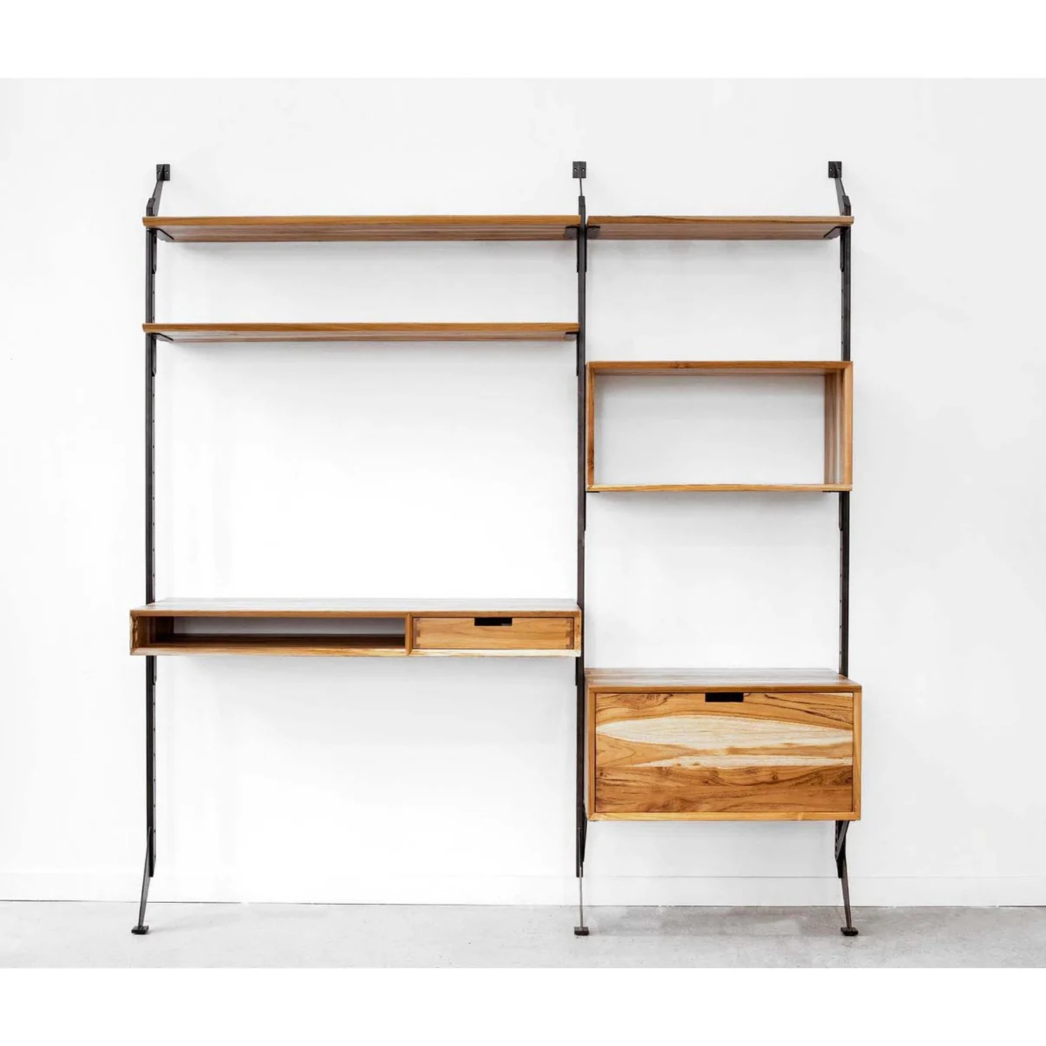 From The Source Apollo Dark Brown Wood Desk - image-4