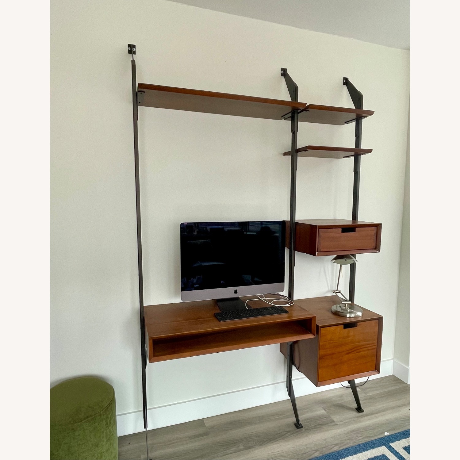 From The Source Apollo Dark Brown Wood Desk - image-3