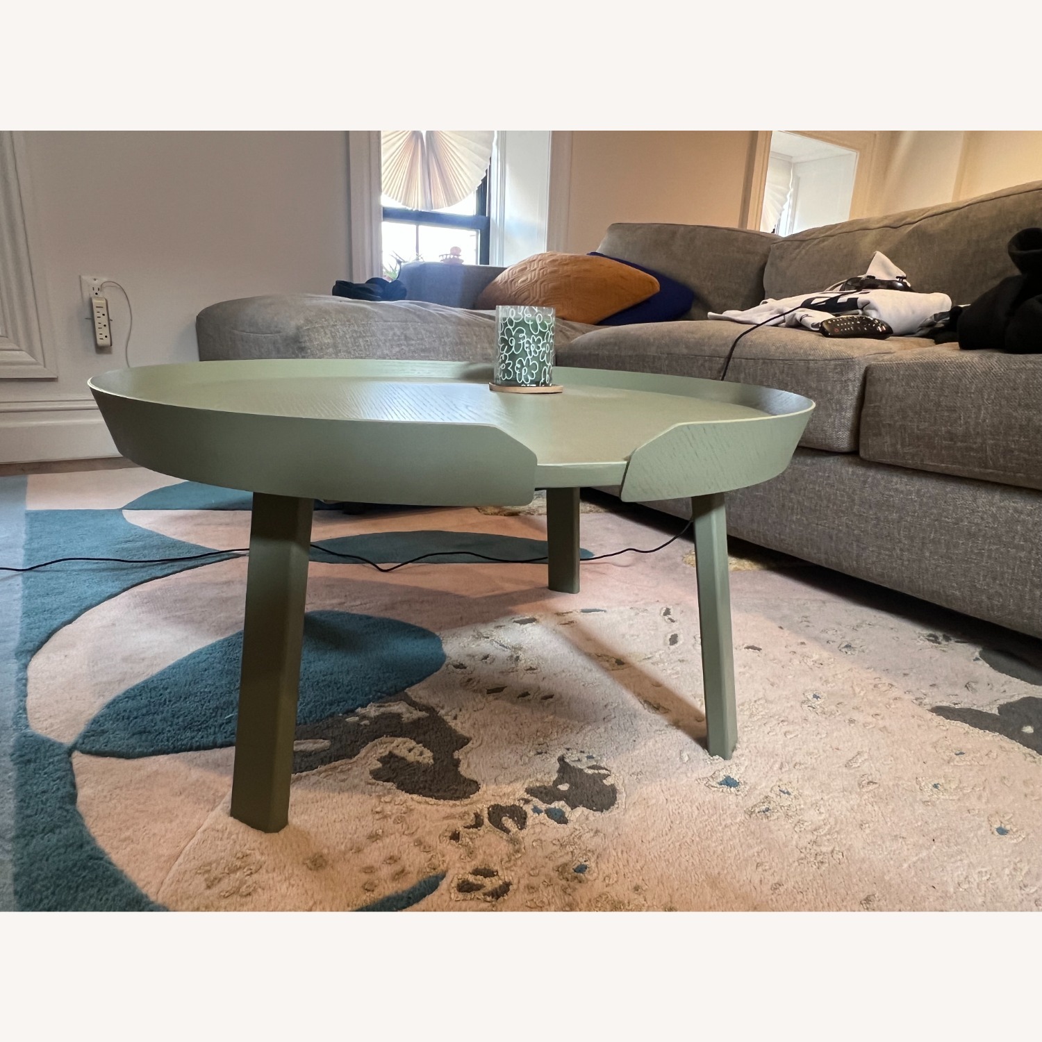 Muuto Around Green Wood Coffee Table - image-4