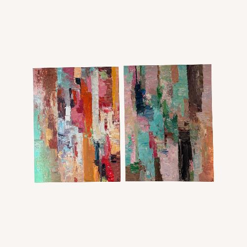 Used Colorful Extra Large Artwork Art Painting for sale on AptDeco