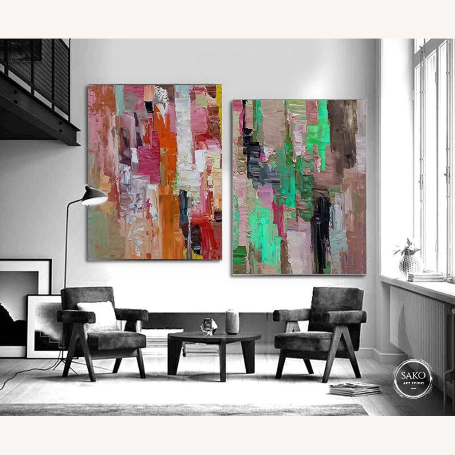 Colorful Extra Large Artwork Art Painting - image-6