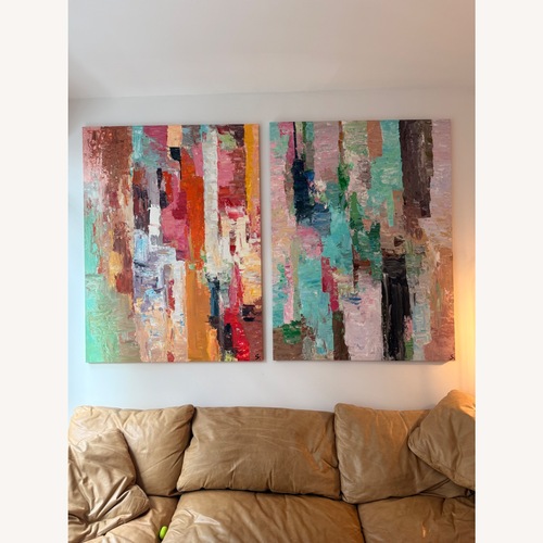 Used Colorful Extra Large Artwork Art Painting for sale on AptDeco