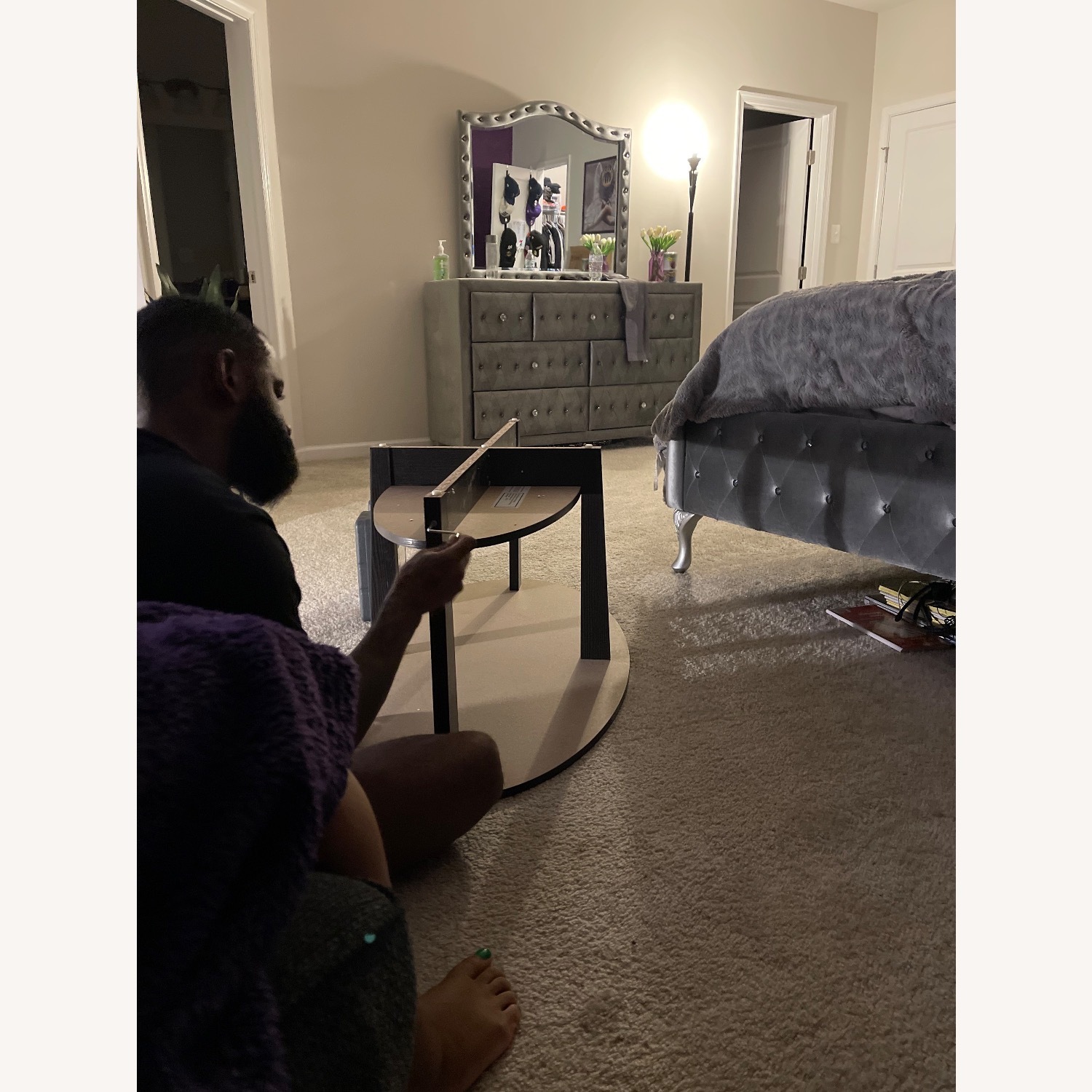 Coleman Furniture Light Gray Dresser - image-3