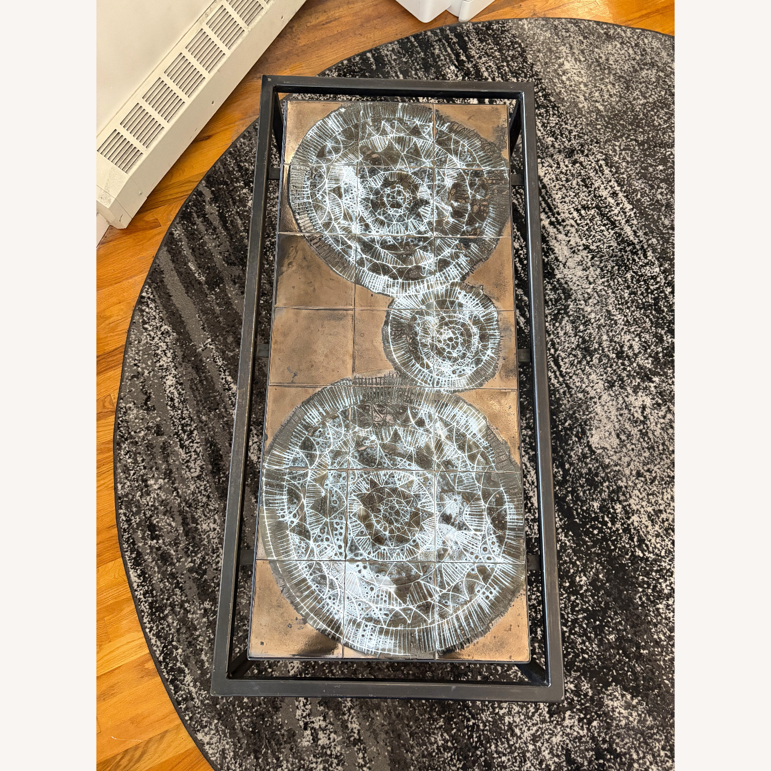 Vintage/Antique Metal Coffee Table - image-2