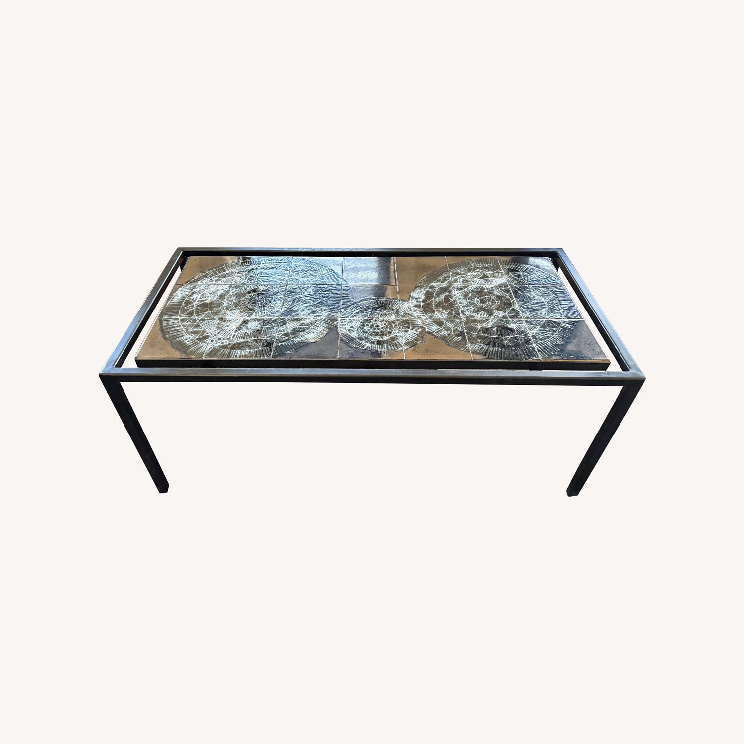 Vintage/Antique Metal Coffee Table - image-0