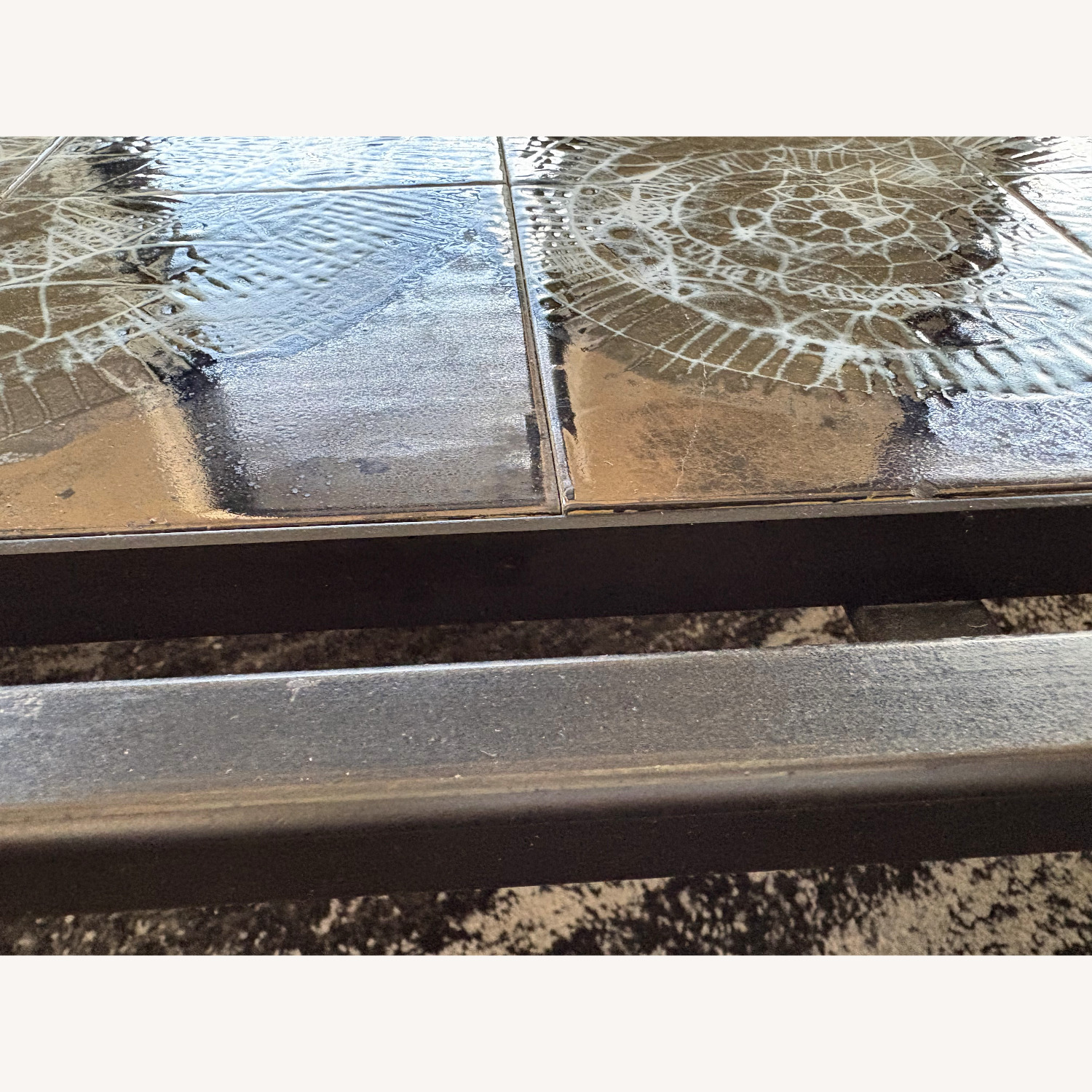 Vintage/Antique Metal Coffee Table - image-13