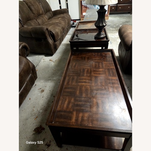Used Oak Wood Interiors Coffee Table for sale on AptDeco