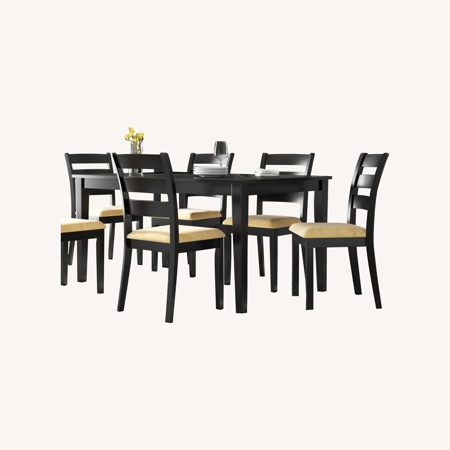 Wayfair Black Table with 4 Chairs - image-0