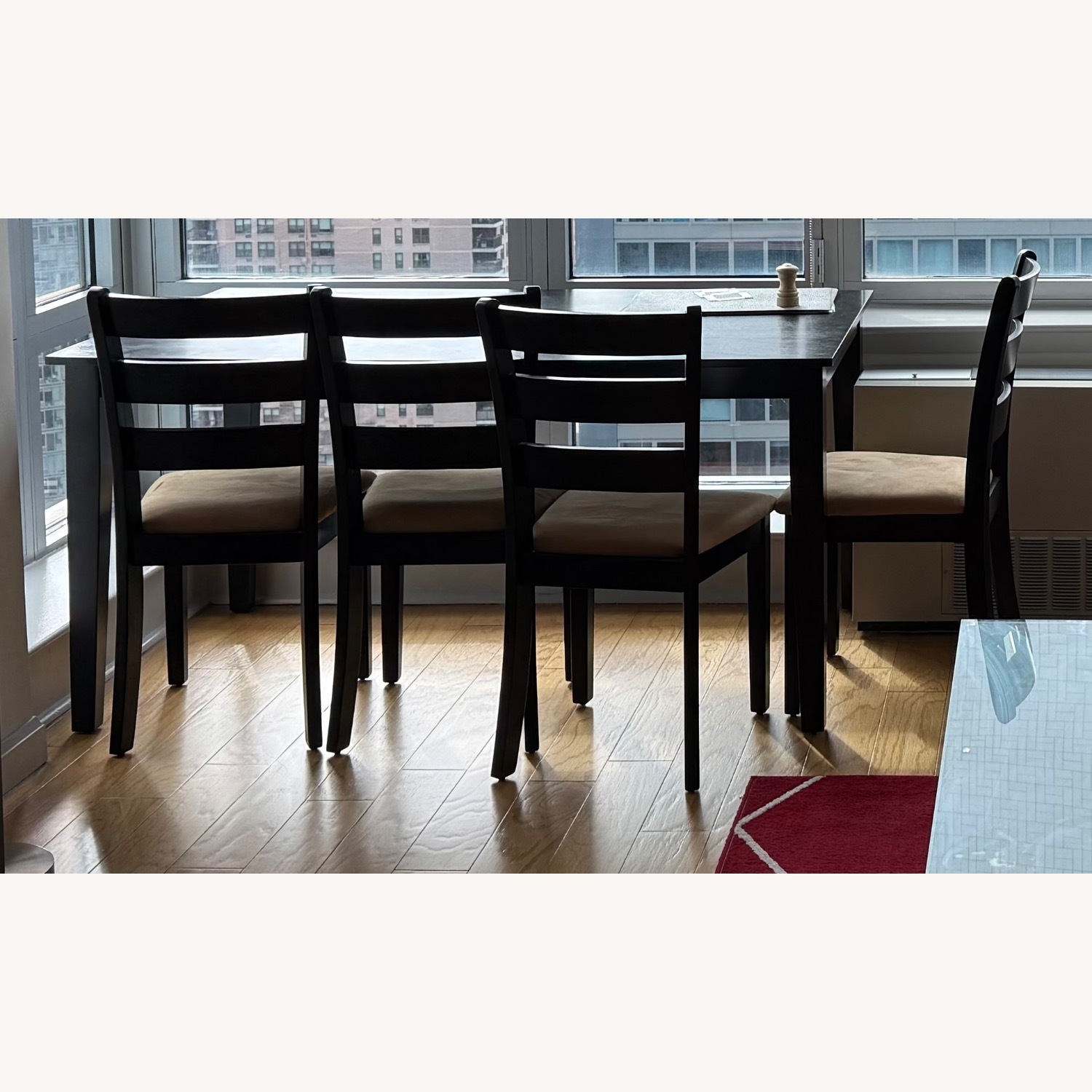 Wayfair Black Table with 4 Chairs - image-1