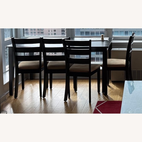 Used Wayfair Black Table with 4 Chairs for sale on AptDeco
