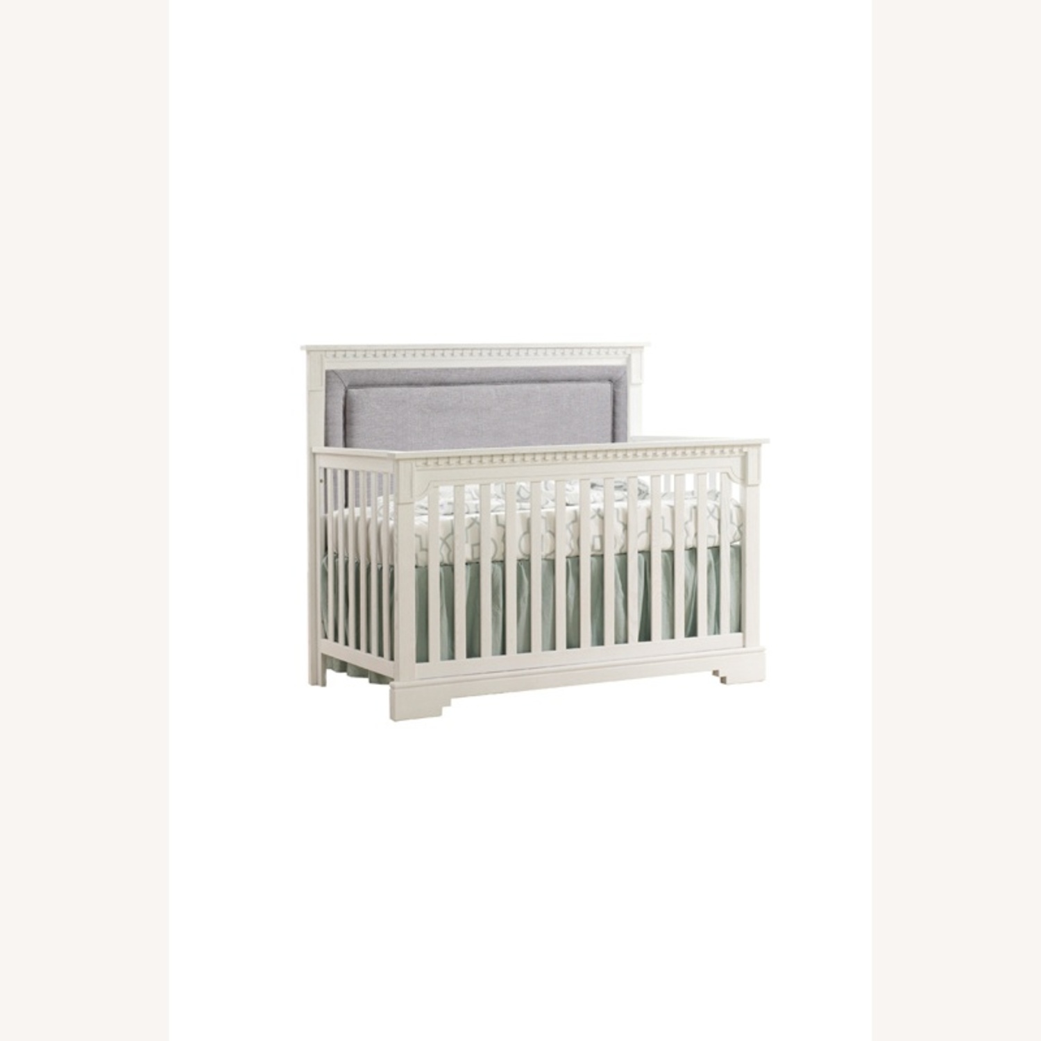 Natart Ithaca Wood Crib Padded Headboard White - image-5