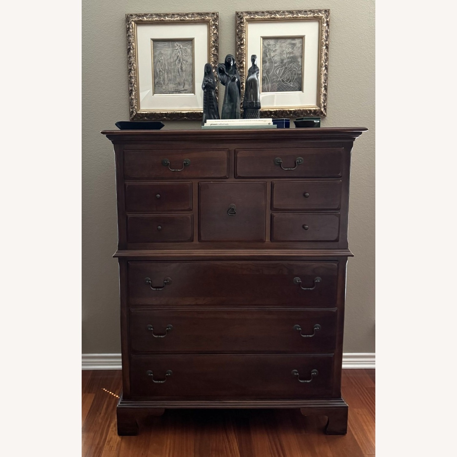 Solid Cherry Wood Chest - image-3