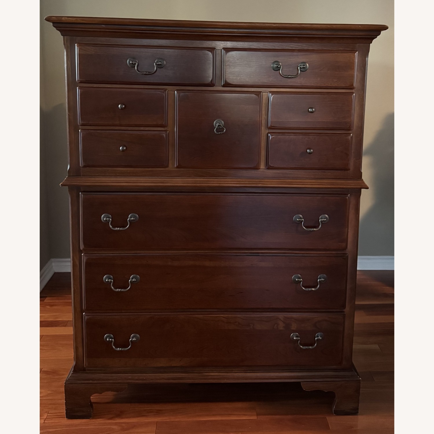 Solid Cherry Wood Chest - image-1