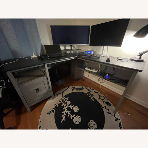 Used Light Gray Desk for sale on AptDeco