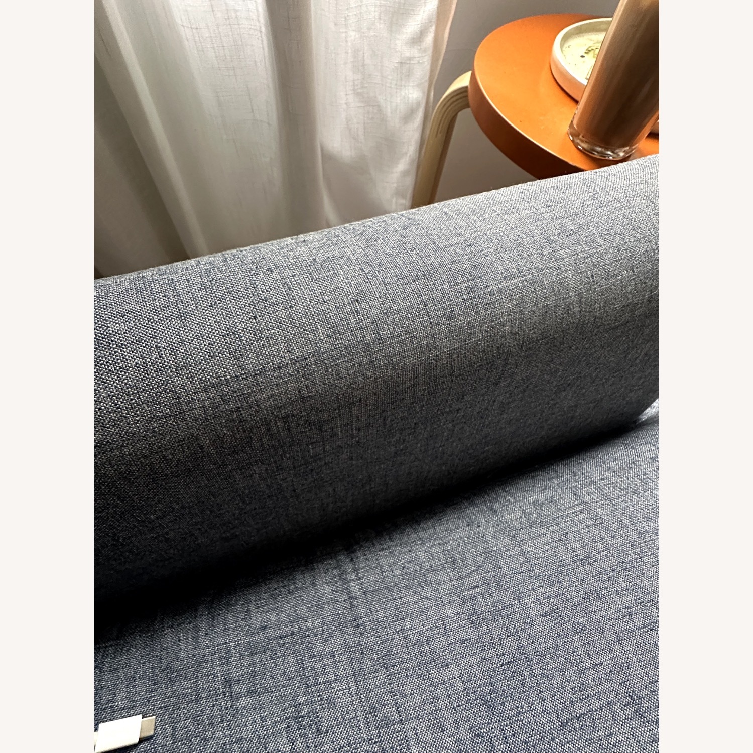 West Elm Bliss Blue Fabric Sleeper Sofa - image-2