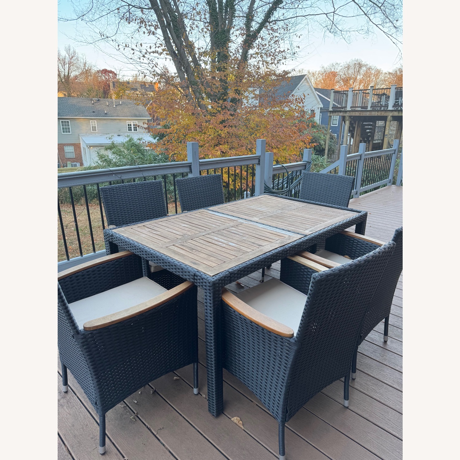 Amazon Dark Brown Wood Patio Furniture - image-3