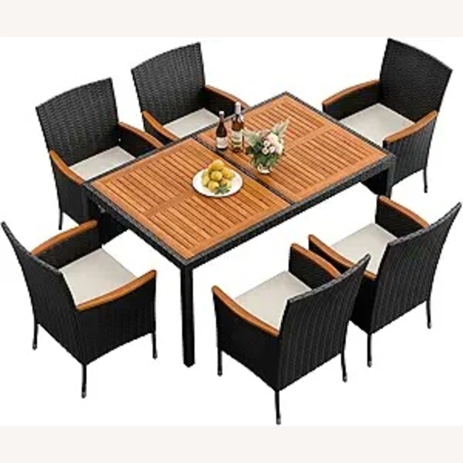 Amazon Dark Brown Wood Patio Furniture - image-4