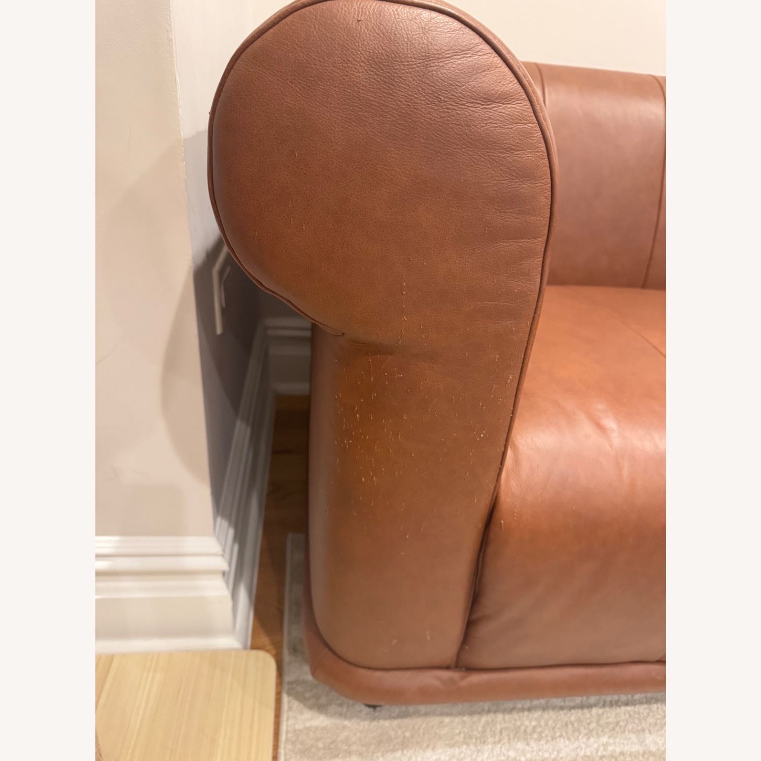 IKEA Viskafors Light Brown Leather 3+ Seater Sofa - AptDeco