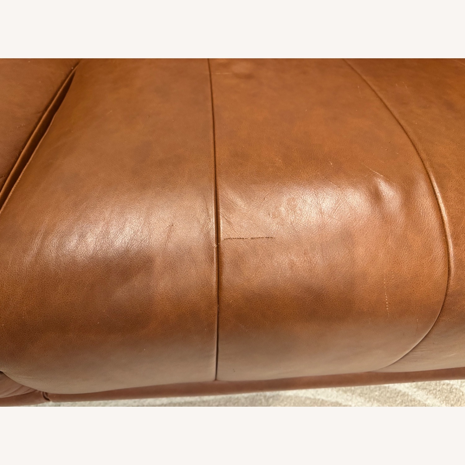 IKEA Viskafors Light Brown Leather 3+ Seater Sofa - AptDeco
