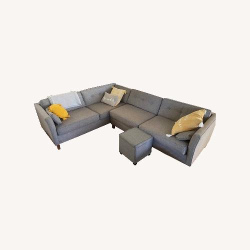 Used Modern Gray Sectional Couch  for sale on AptDeco