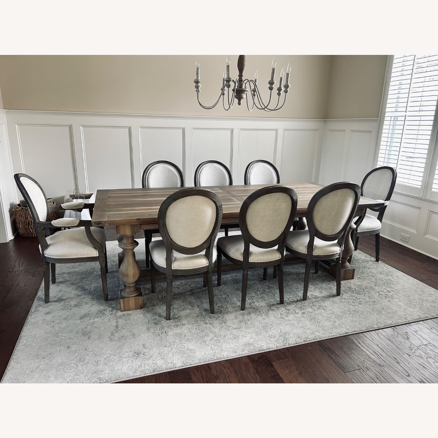 Restoration Hardware French Comtempory Dining Table Set   - image-1