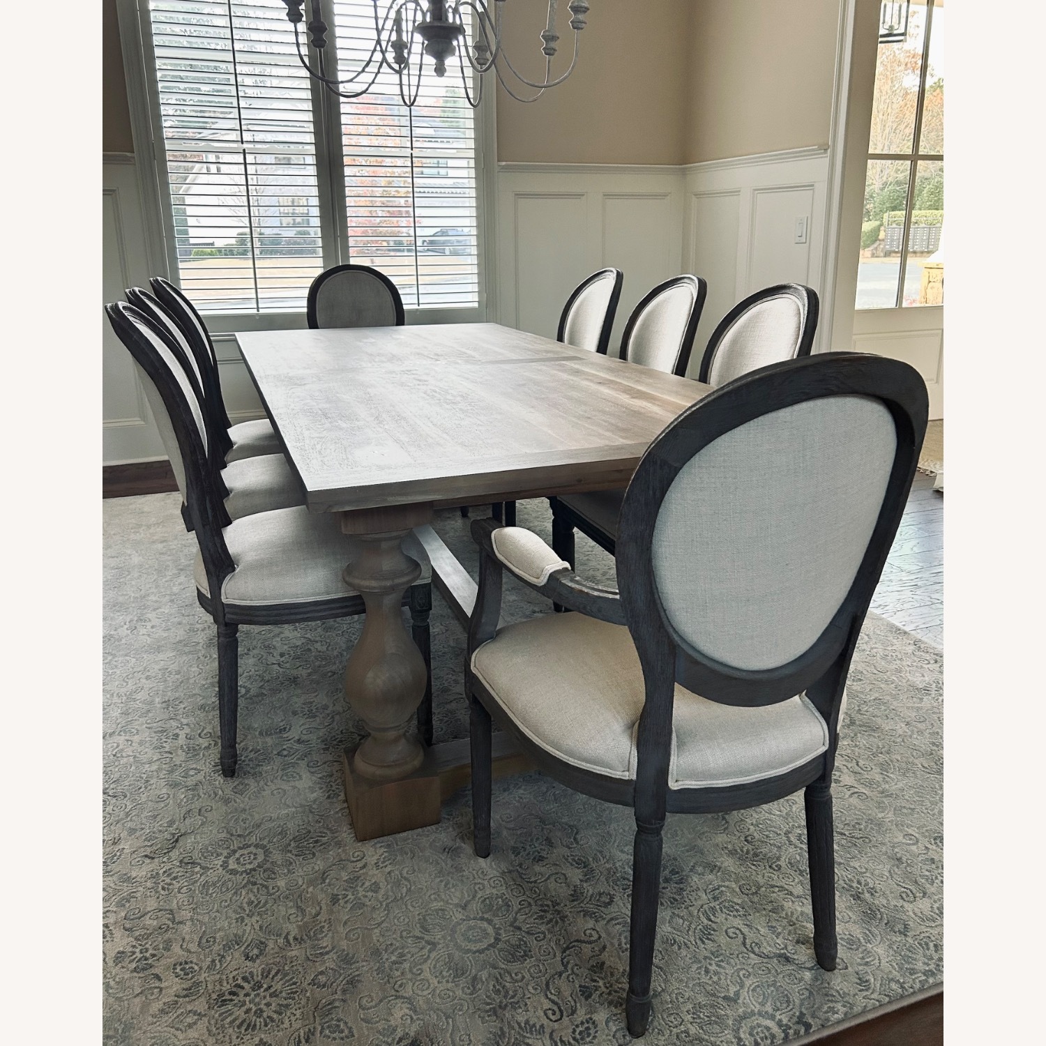 Restoration Hardware French Comtempory Dining Table Set   - image-3