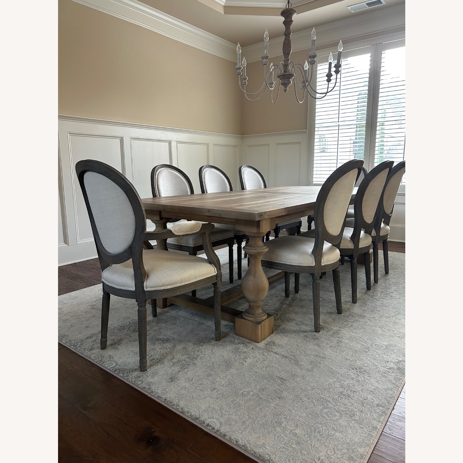 Restoration Hardware French Comtempory Dining Table Set   - image-2