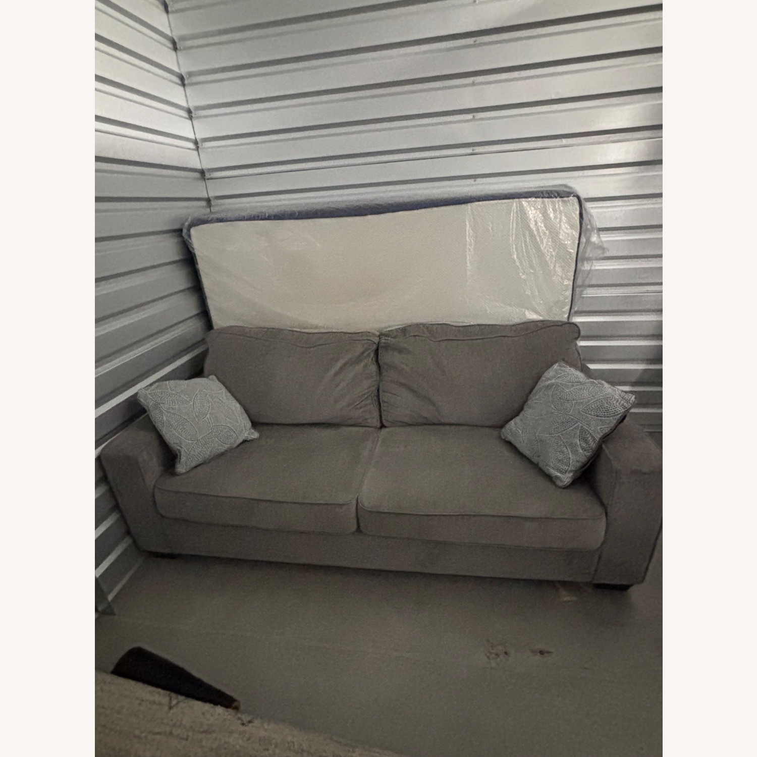 Ashley Dark Gray Couch - image-1