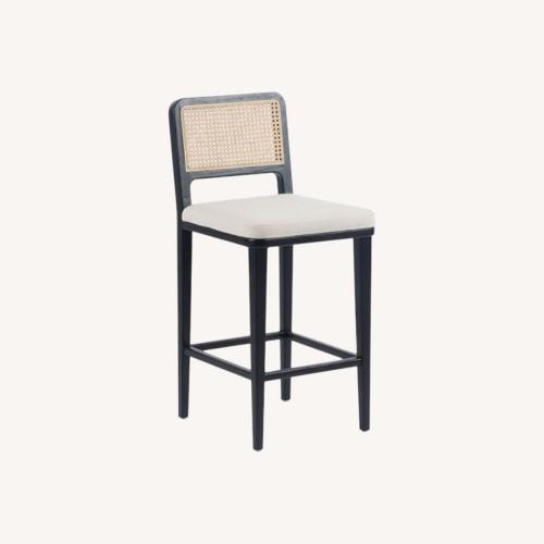 Used Pottery Barn Black Wood Stools for sale on AptDeco