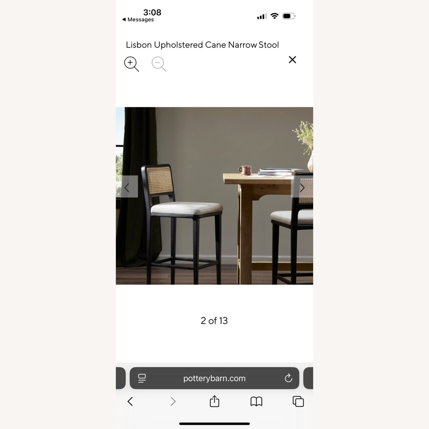 Pottery Barn Black Wood Stools - image-9