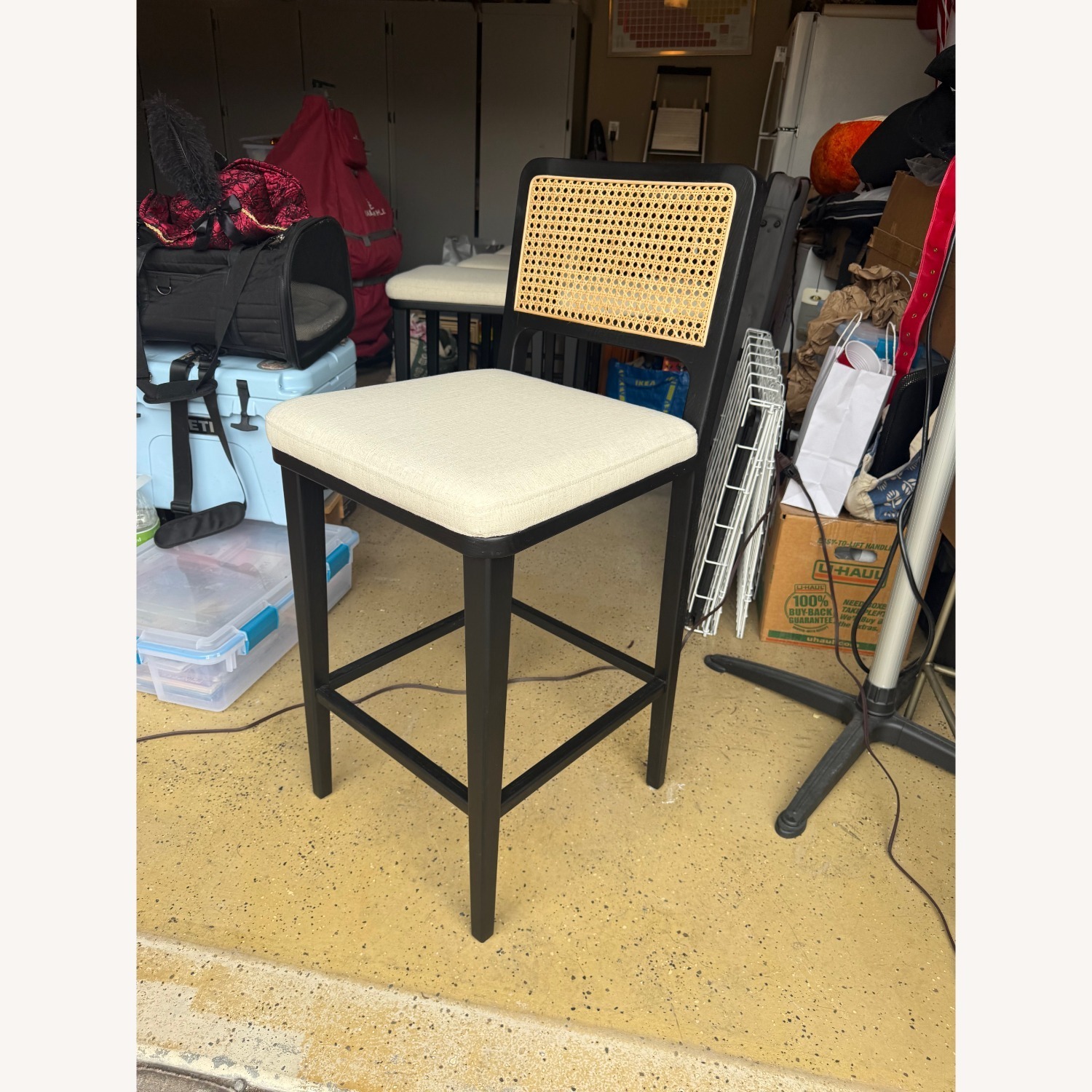 Pottery Barn Black Wood Stools - image-3