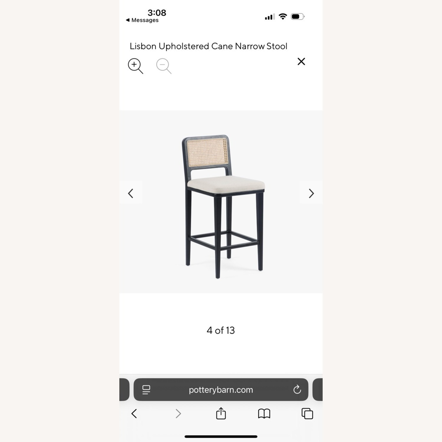 Pottery Barn Black Wood Stools - image-5