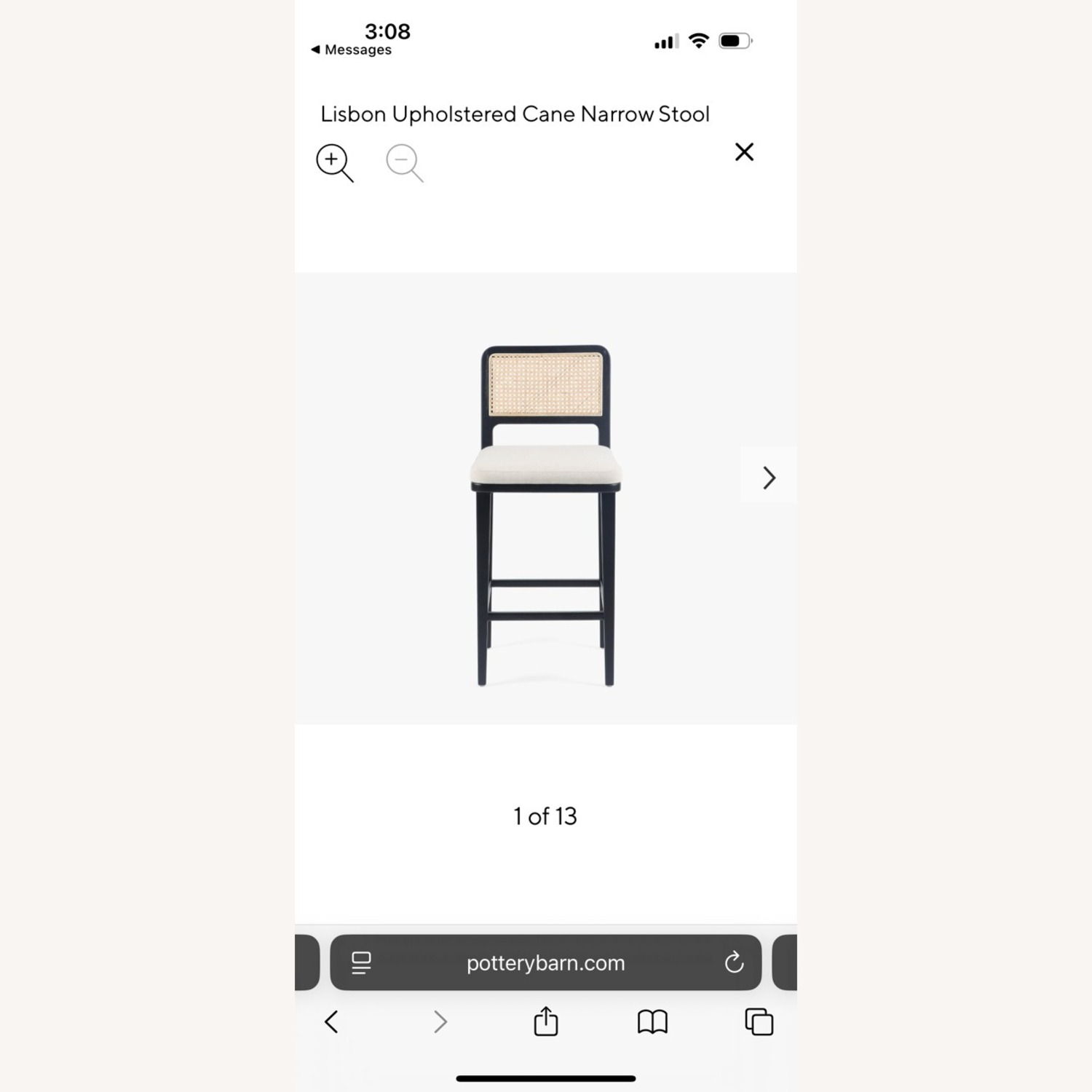 Pottery Barn Black Wood Stools - image-4