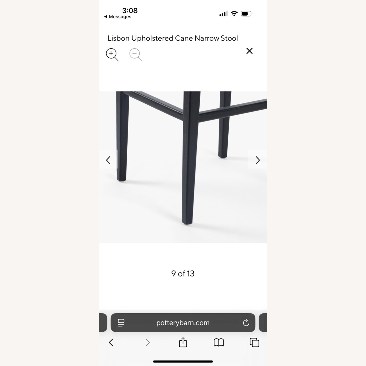 Pottery Barn Black Wood Stools - image-8