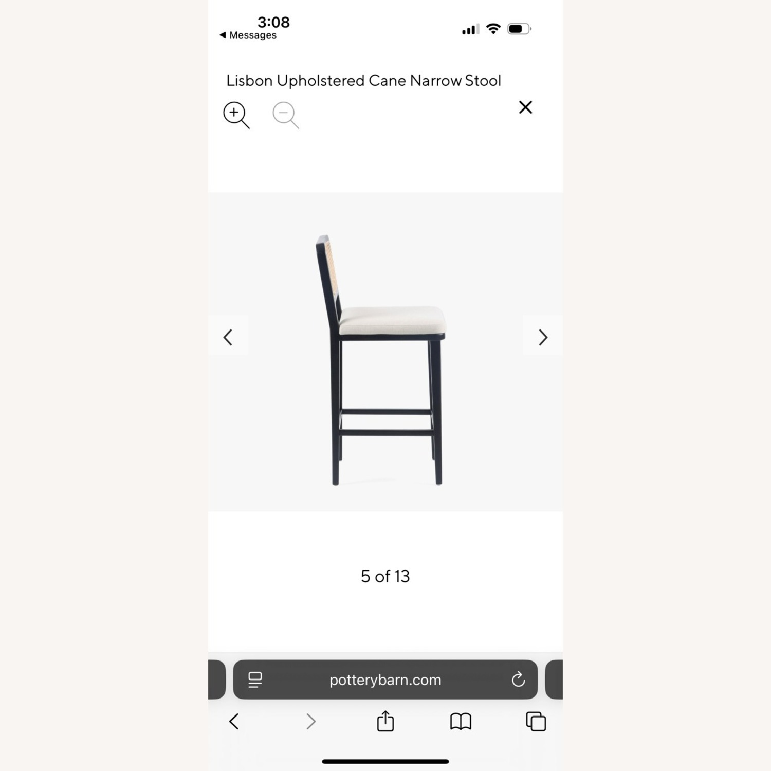 Pottery Barn Black Wood Stools - image-2