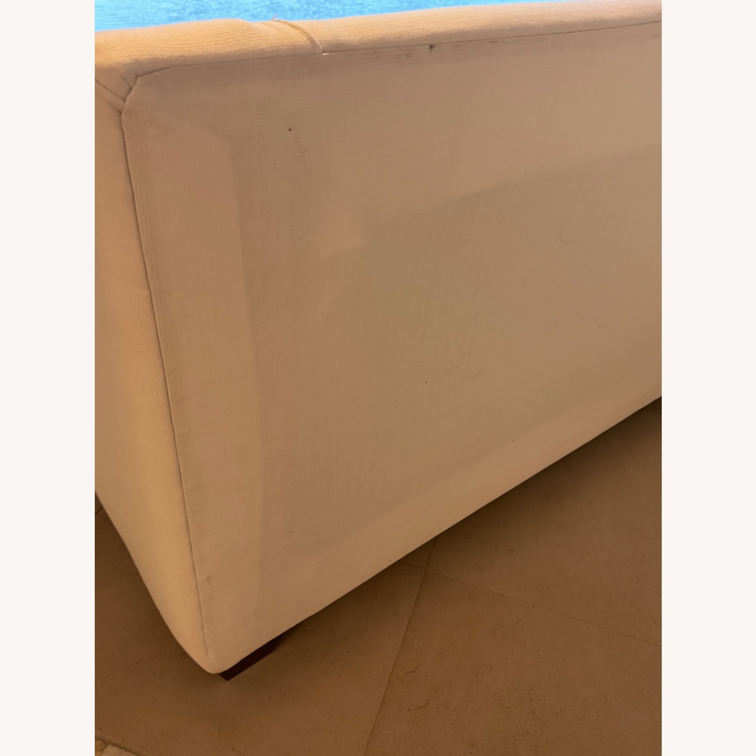 City Furniture White Fabric Loveseat - image-4