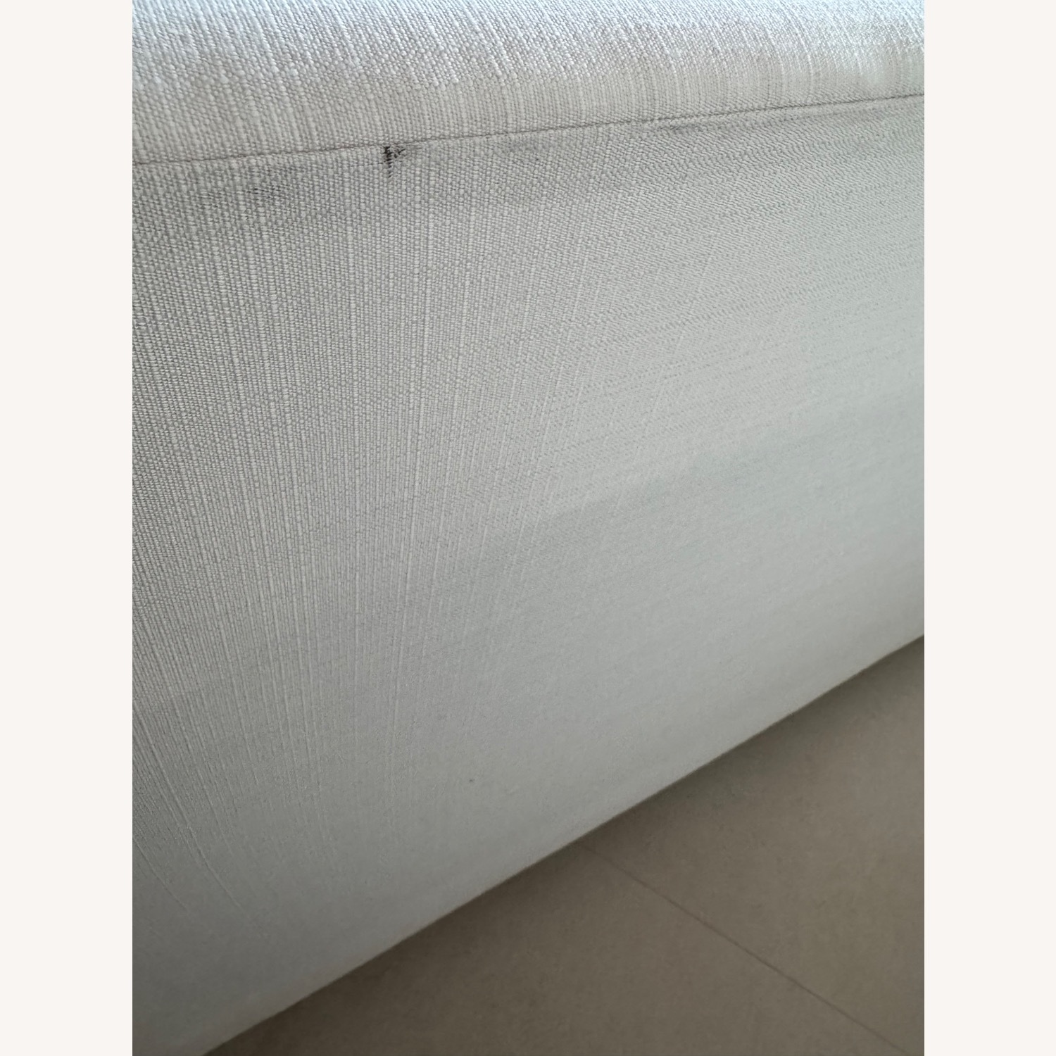 City Furniture White Fabric Loveseat - image-11