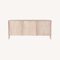 McGee and Co Light Gray Wood Media Storage