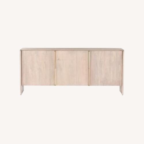 Used McGee and Co Light Gray Wood Media Storage for sale on AptDeco