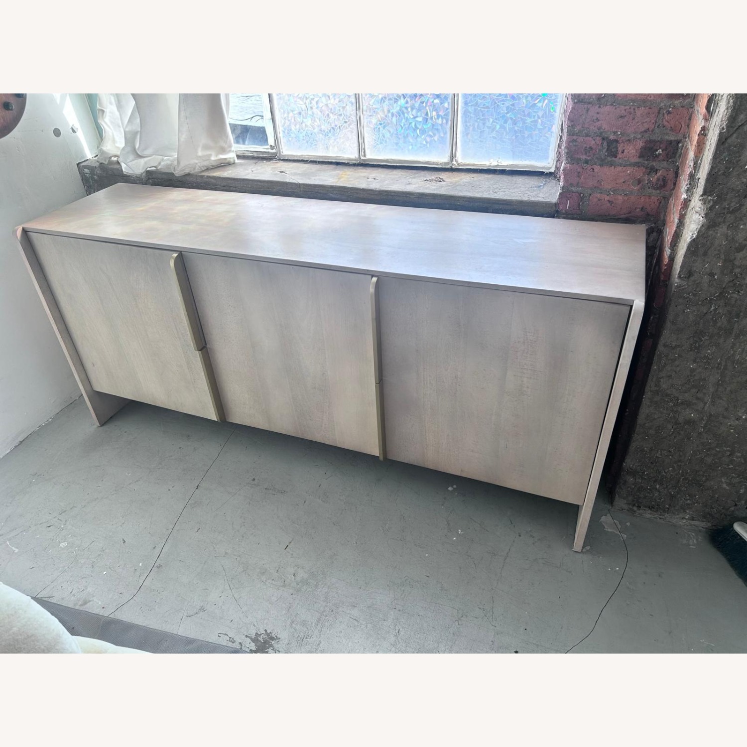 McGee and Co Light Gray Wood Media Storage - image-5