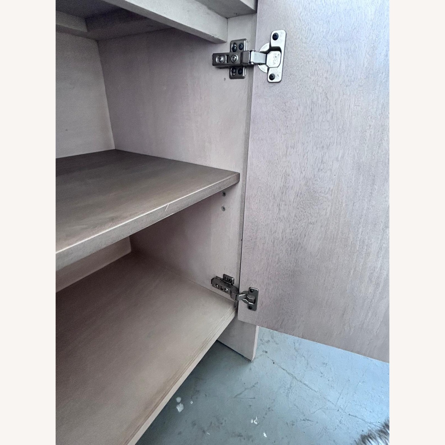 McGee and Co Light Gray Wood Media Storage - image-10