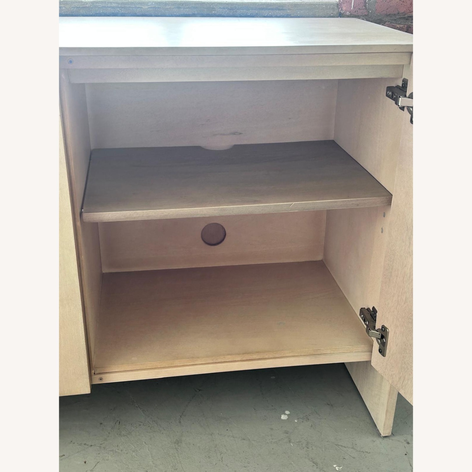 McGee and Co Light Gray Wood Media Storage - image-7