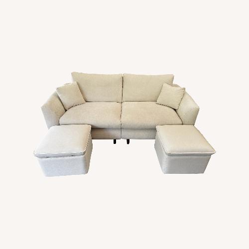 Used Mario Capasa Natural Wood 3+ Seater Sofa for sale on AptDeco