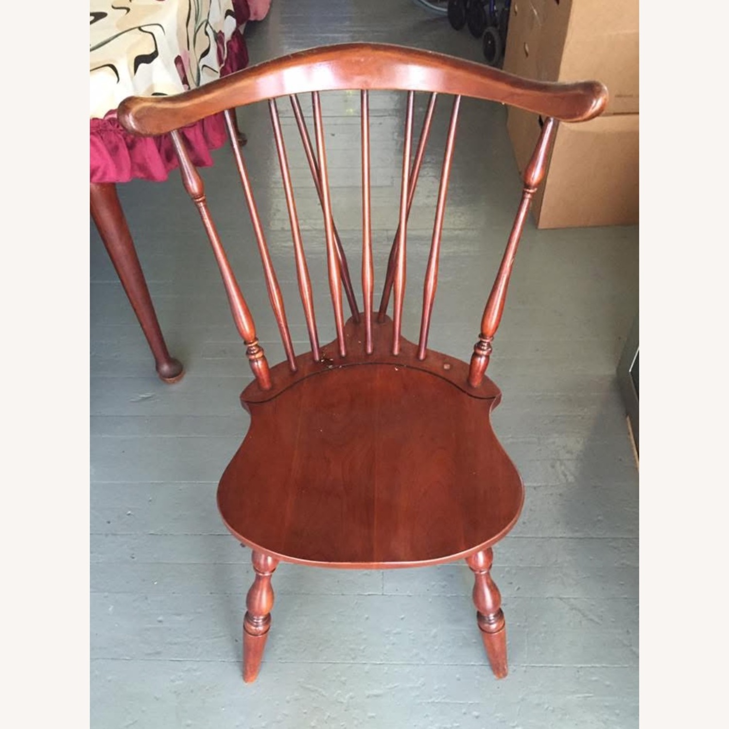 Dining Table and Windsor-Style Chair Set Of 4 - image-3