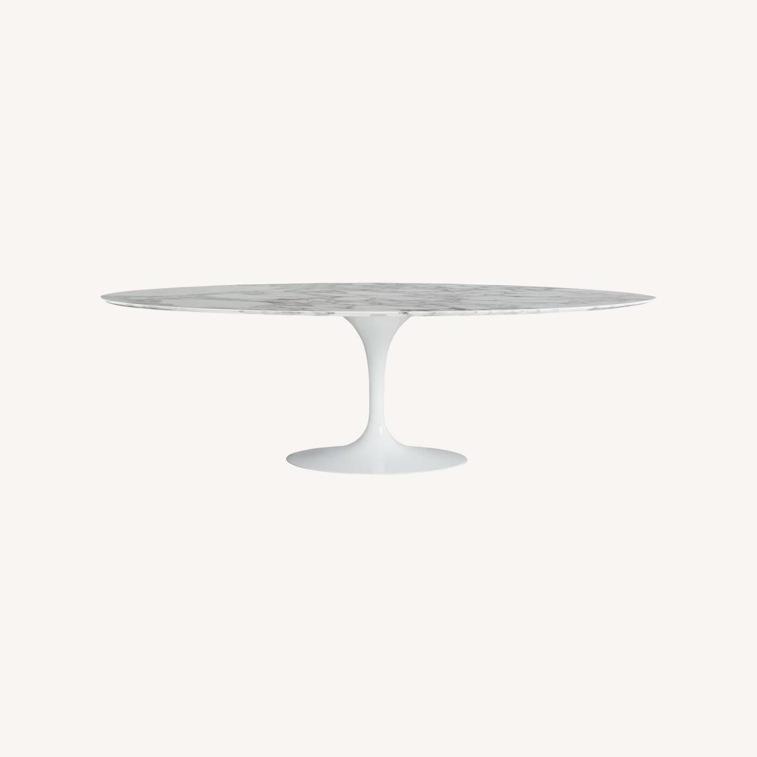 Eero Saarinen Knoll White Marble Dining Table - image-0